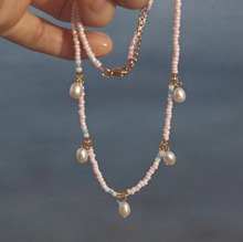 Load image into Gallery viewer, Fanny Pearl and Colorful Bead Summer Necklace