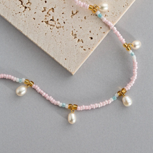 Load image into Gallery viewer, Fanny Pearl and Colorful Bead Summer Necklace