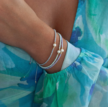 Load image into Gallery viewer, Alba Bead with Pearl Macrame Bracelet