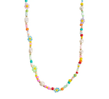 Load image into Gallery viewer, Sigrid Flower and Pearl Colorful Bead Summer Necklace