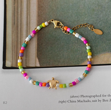 Load image into Gallery viewer, Lori Turtle Colorful Bead Summer Bracelet
