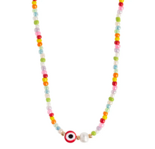 Load image into Gallery viewer, Suzy Evil Eye Colorful Bead Necklace