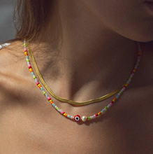 Load image into Gallery viewer, Suzy Evil Eye Colorful Bead Necklace