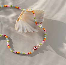Load image into Gallery viewer, Suzy Evil Eye Colorful Bead Necklace