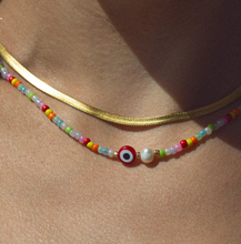 Load image into Gallery viewer, Suzy Evil Eye Colorful Bead Necklace