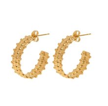 Load image into Gallery viewer, Rumi Bohemic Hoop Earrings Stainless Steel