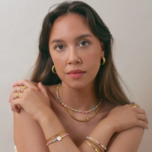 Load image into Gallery viewer, Rumi Bohemic Hoop Earrings Stainless Steel