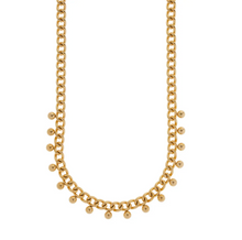 Load image into Gallery viewer, Saffron Oriental Bead Link Necklace Stainless Steel