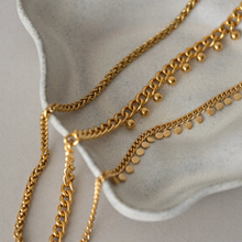 Load image into Gallery viewer, Saffron Oriental Bead Link Necklace Stainless Steel