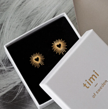 Load image into Gallery viewer, Soleil Shining Sun Stud Earrings Stainless Steel