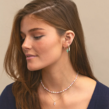 Load image into Gallery viewer, Ruby Bubbly Huggie Hoop Earrings