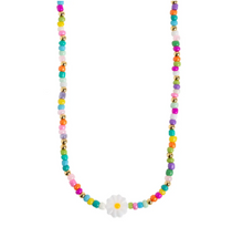 Load image into Gallery viewer, Tove Daisy Flower Colorful Bead Summer Necklace