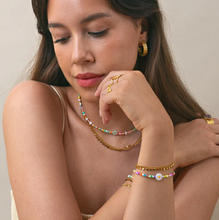 Load image into Gallery viewer, Tove Daisy Flower Colorful Bead Summer Bracelet