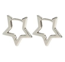 Load image into Gallery viewer, Winona Star Hoop Earrings