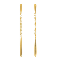 Load image into Gallery viewer, Nim Dangling Drop Chain Stud Earrings