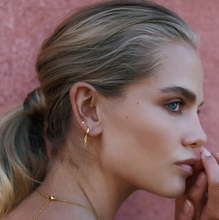 Load image into Gallery viewer, Nyah Spike Hoop Earrings