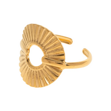 Load image into Gallery viewer, Helene Circle Adjustable Ring Stainless Steel