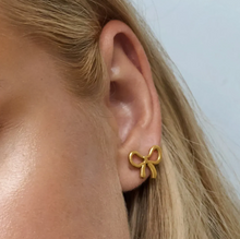 Load image into Gallery viewer, Juliette Bow Stud Earrings Stainless Steel