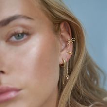 Load image into Gallery viewer, Juliette Petite Bow with Crystal Stud Earrings