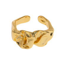 Load image into Gallery viewer, Elizha Chunky Adjustable Organic Statement Ring