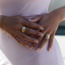 Load image into Gallery viewer, Elizha Chunky Adjustable Organic Statement Ring