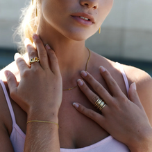 Load image into Gallery viewer, Elizha Chunky Adjustable Organic Statement Ring