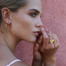 Load image into Gallery viewer, Elizha Chunky Adjustable Organic Statement Ring