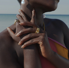 Load image into Gallery viewer, Elizha Chunky Adjustable Organic Statement Ring