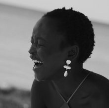 Load image into Gallery viewer, Rivers Statement Faux Pearl Earrings