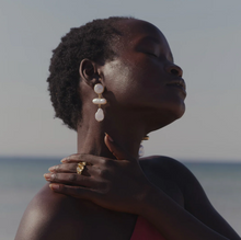 Load image into Gallery viewer, Rivers Statement Faux Pearl Earrings