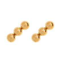 Load image into Gallery viewer, Emma 3 Dots Minimalistic Stud Earrings Stainless Steel