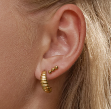 Load image into Gallery viewer, Emma 3 Dots Minimalistic Stud Earrings Stainless Steel