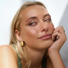 Load image into Gallery viewer, Mia Large Oval Drop Stud Earrings Stainless Steel