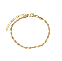 Load image into Gallery viewer, Alex Twisted Snake Chain Bracelet Stainless Steel