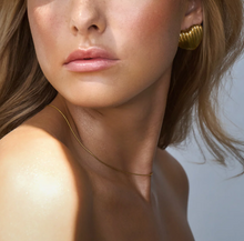 Load image into Gallery viewer, Onyx Slim Chain Necklace Stainless Steel