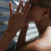 Load image into Gallery viewer, Juniper Wavy Twisted Bangle Bracelet Stainless Steel