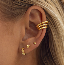 Load image into Gallery viewer, Lupine Flower Huggie Earrings