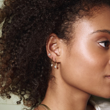 Load image into Gallery viewer, Sienna Crystal Lightning Hoop Earrings