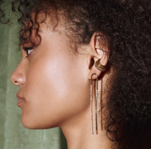 Load image into Gallery viewer, Valentina Crystal Dangling Party Stud Earrings