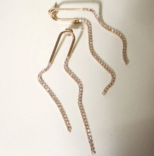 Load image into Gallery viewer, Valentina Crystal Dangling Party Stud Earrings