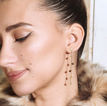 Load image into Gallery viewer, Solana Heart Chain Stud Earrings Stainless Steel