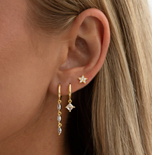 Load image into Gallery viewer, Cindy Crystal Diamond Hoop Earrings