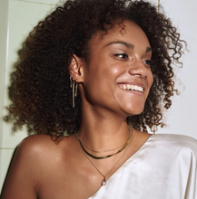 Load image into Gallery viewer, Winny Crystal Stars On Chain Hoop Earrings