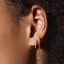 Load image into Gallery viewer, Winny Crystal Stars On Chain Hoop Earrings
