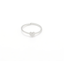Load image into Gallery viewer, Stina Dainty Heart Adjustable Ring Stainless Steel