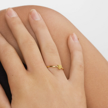 Load image into Gallery viewer, Stina Dainty Heart Adjustable Ring Stainless Steel