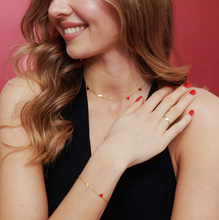 Load image into Gallery viewer, Stina Dainty Heart Adjustable Ring Stainless Steel