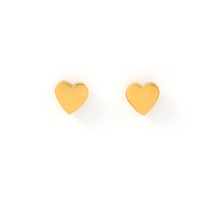 Load image into Gallery viewer, Stina Small Heart Stud Earrings Stainless Steel