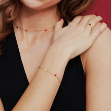 Load image into Gallery viewer, Linnea Heart Chain Bracelet Stainless Steel