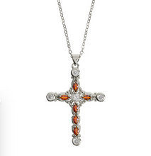 Load image into Gallery viewer, Azura Crystal Cross Necklace